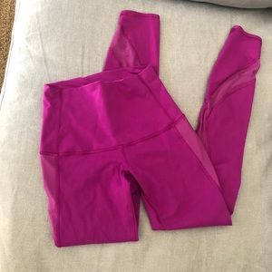Used Purple Lululemon Workout Leggins Size 2